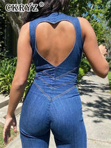GlowMuse Fit - Y2K Bodycon Jumpsuit