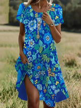 BohoChic Grace - Ethnic Midi Dress