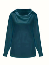 AutumnEase - Elegant Neck Shirt