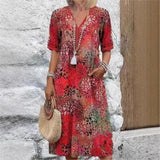 Casola - Women's Vintage Boho Dress