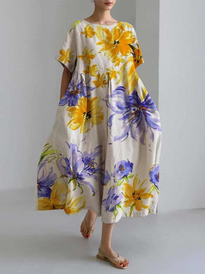 Syrahi - Floral Bohemian Dress