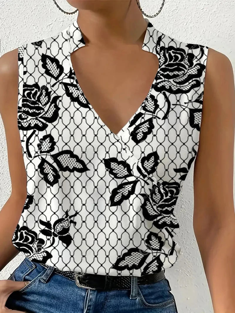ChicAura - Lace Button Blouse
