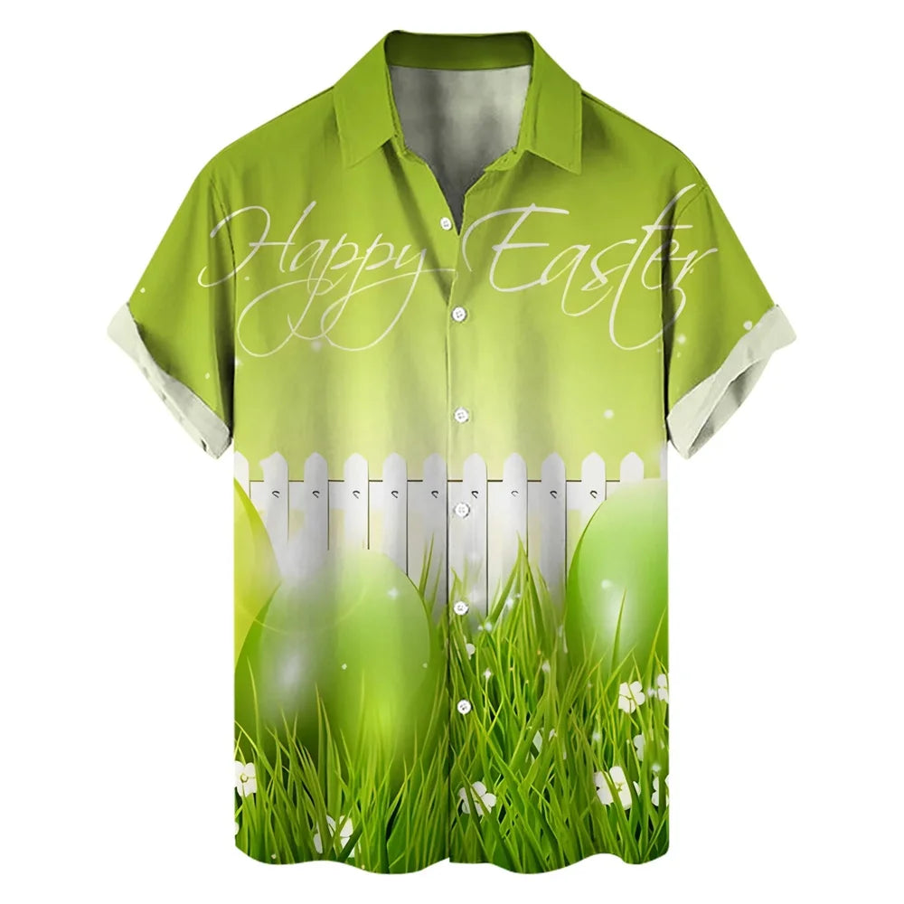 Puamana - Men’s & Women’s 3D Printed Easter Hawaiian Shirt