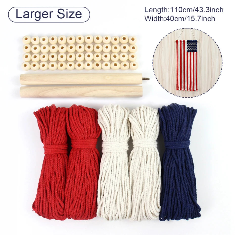 KnotNations - DIY US Flag Tapestry Kit