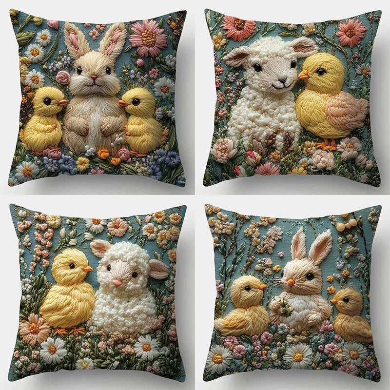 Cozzyfolk - Peep Parade Quilted Pillow Case