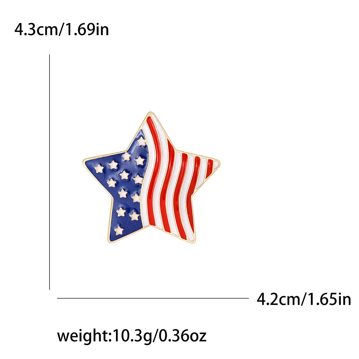 PatriotGleam - USA Flag Brooch Pin