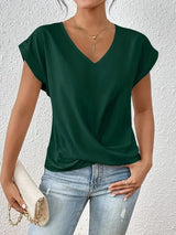 EleganzaWear - V-Neck Summer Tee
