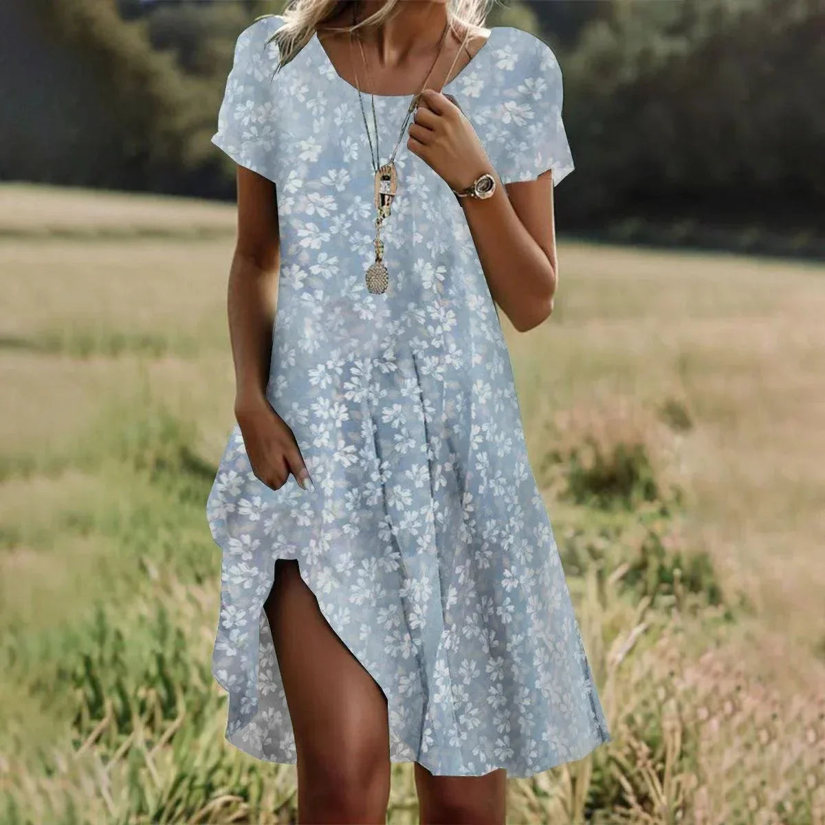 BohoChic Grace - Ethnic Midi Dress