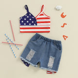 FreedomChic - USA Flag Outfit Set