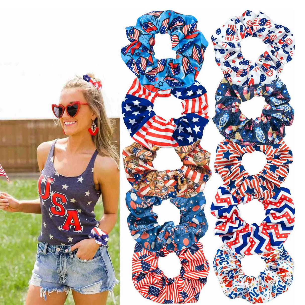 StarGleam - 4th of July Scrunchies