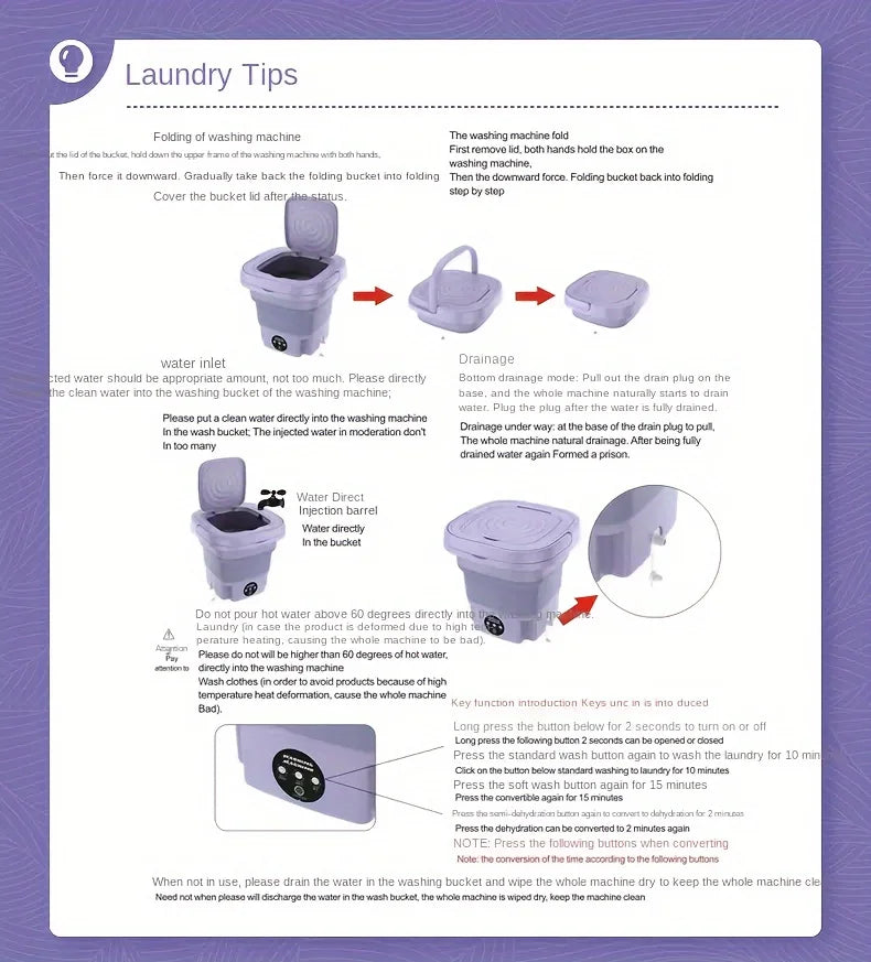 SmartWash - Compact Folding Washer