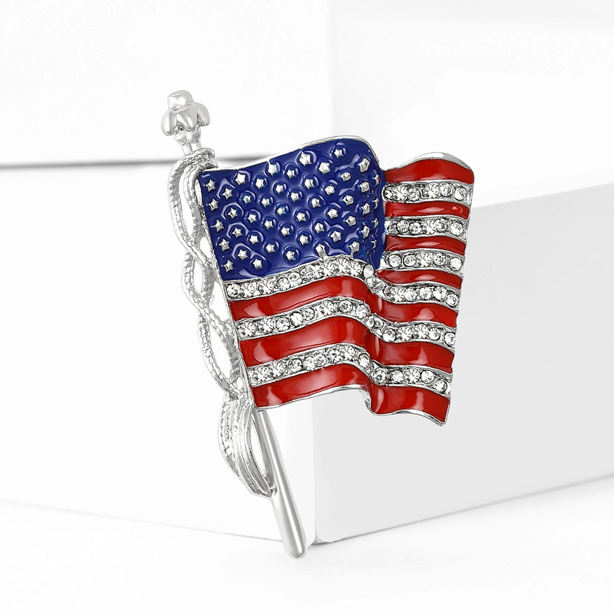 PatriotGleam - USA Flag Brooch Pin