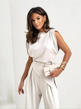 CurveLuxe Trend - Plus Size Pants Set