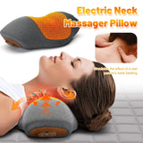 Kiaraspa - 3-in-1 Neck Massager Pillow with Heat, Vibration & Traction