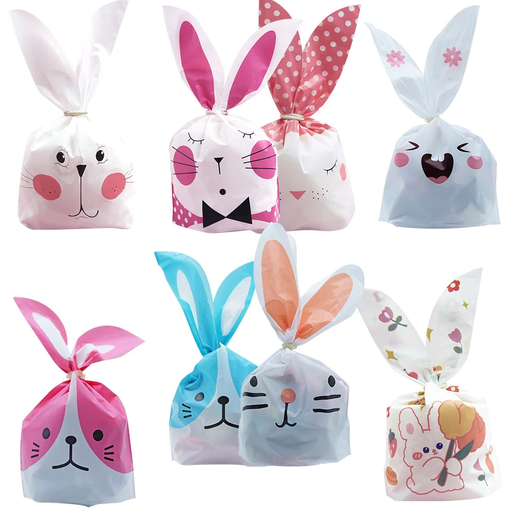 Bunnygift - Cookie Plastic Cute Rabbit Ear Bags (10/20pcs)