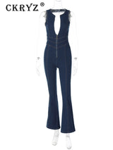GlowMuse Fit - Y2K Bodycon Jumpsuit