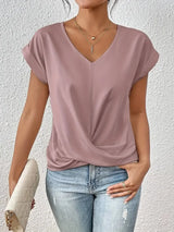 EleganzaWear - V-Neck Summer Tee