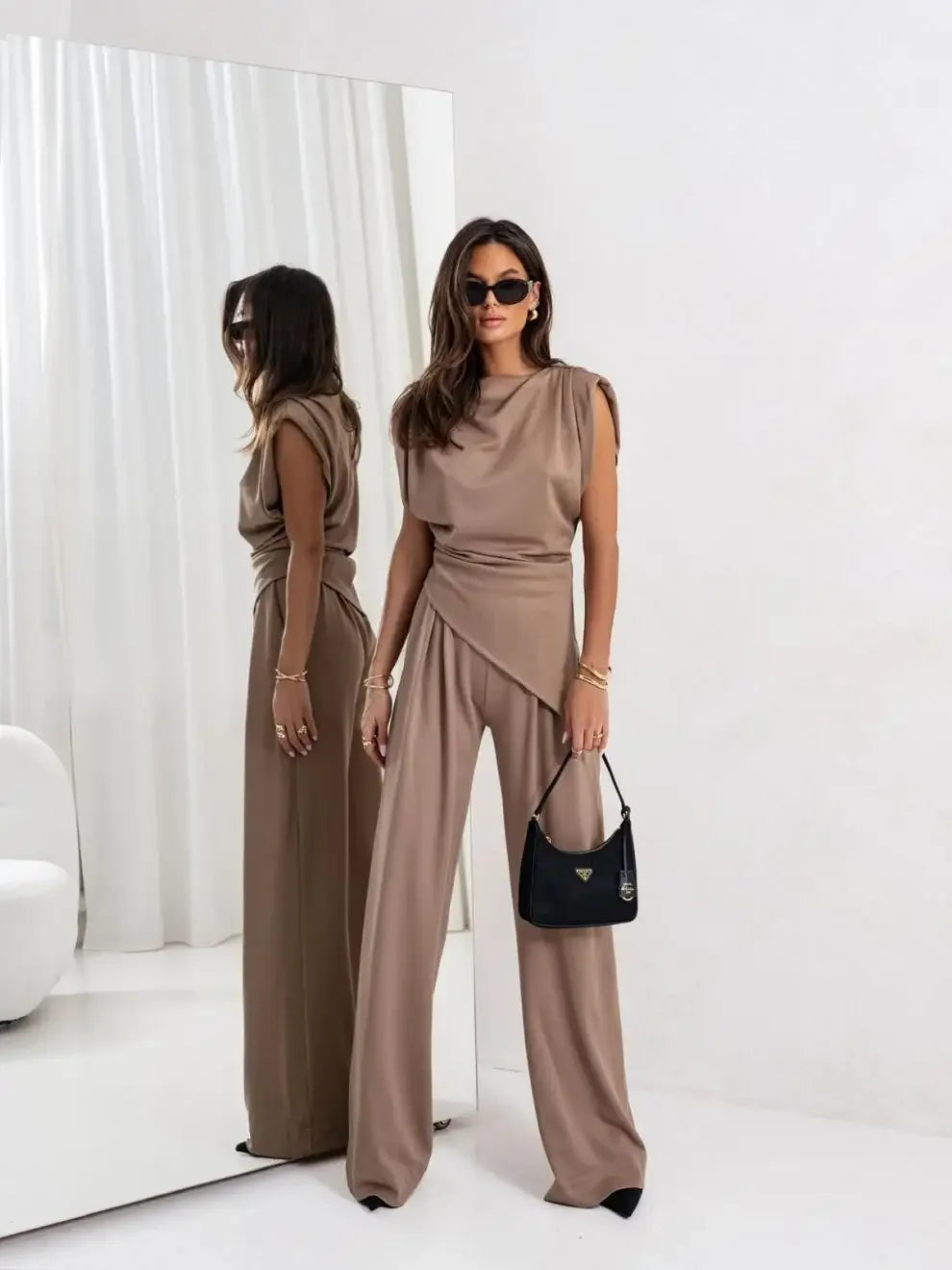 CurveLuxe Trend - Plus Size Pants Set