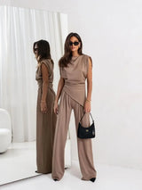 CurveLuxe Trend - Plus Size Pants Set