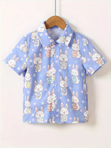 Elven - Children's Easter Short Sleeve Summer Shirt