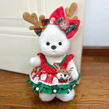 Toylly - Handmade Bear Plush Toy with Dress (30cm)