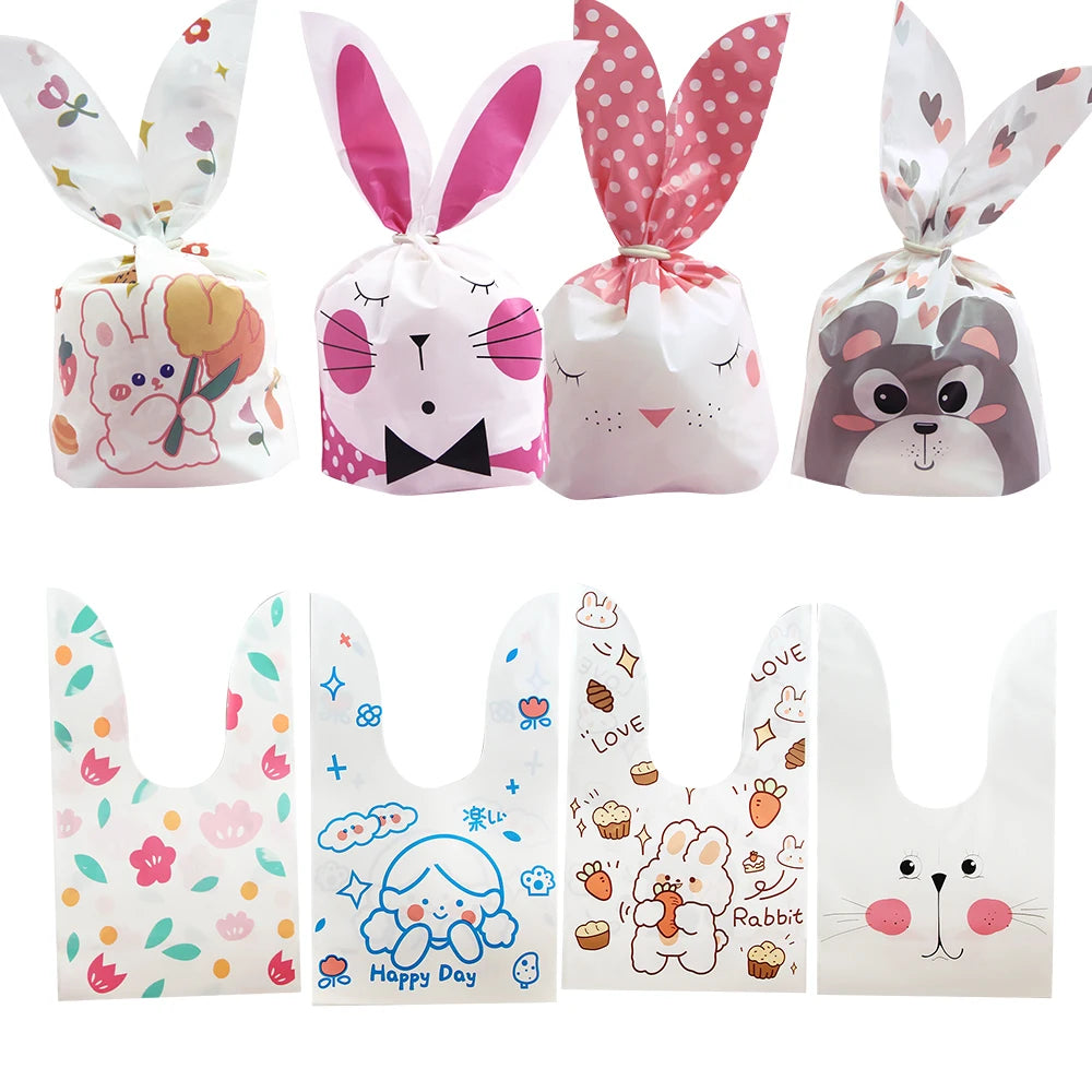 Bunnygift - Cookie Plastic Cute Rabbit Ear Bags (10/20pcs)