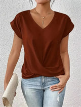 EleganzaWear - V-Neck Summer Tee