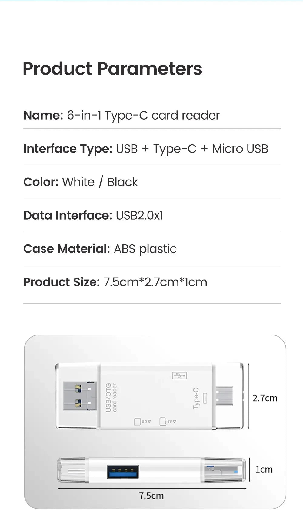 DataSwift Hub - 6-in-1 Card Reader