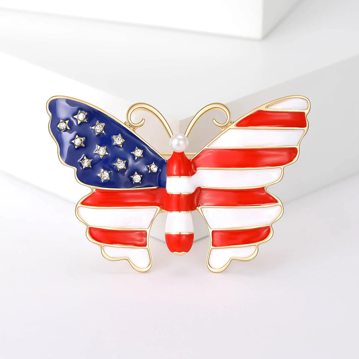 PatriotGleam - USA Flag Brooch Pin