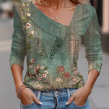 Trendiva - 3D Floral Tee