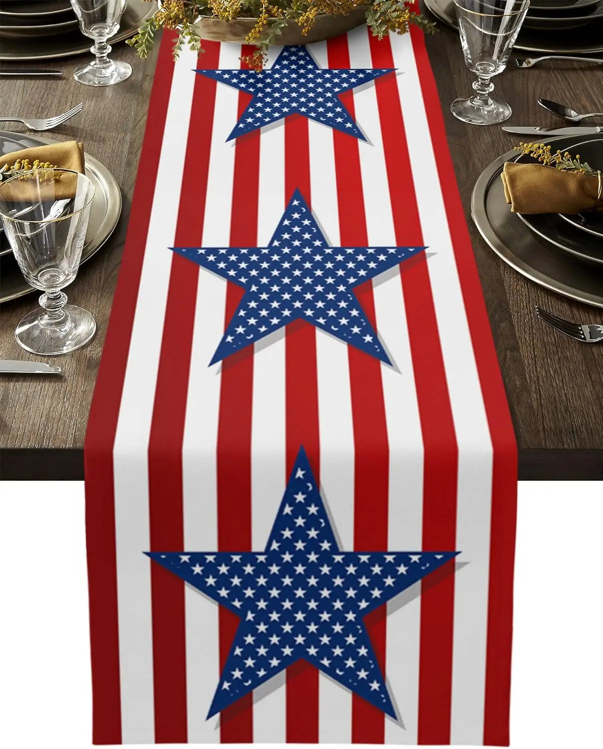 PatrioLuxe - Stars & Stripes Table Runner