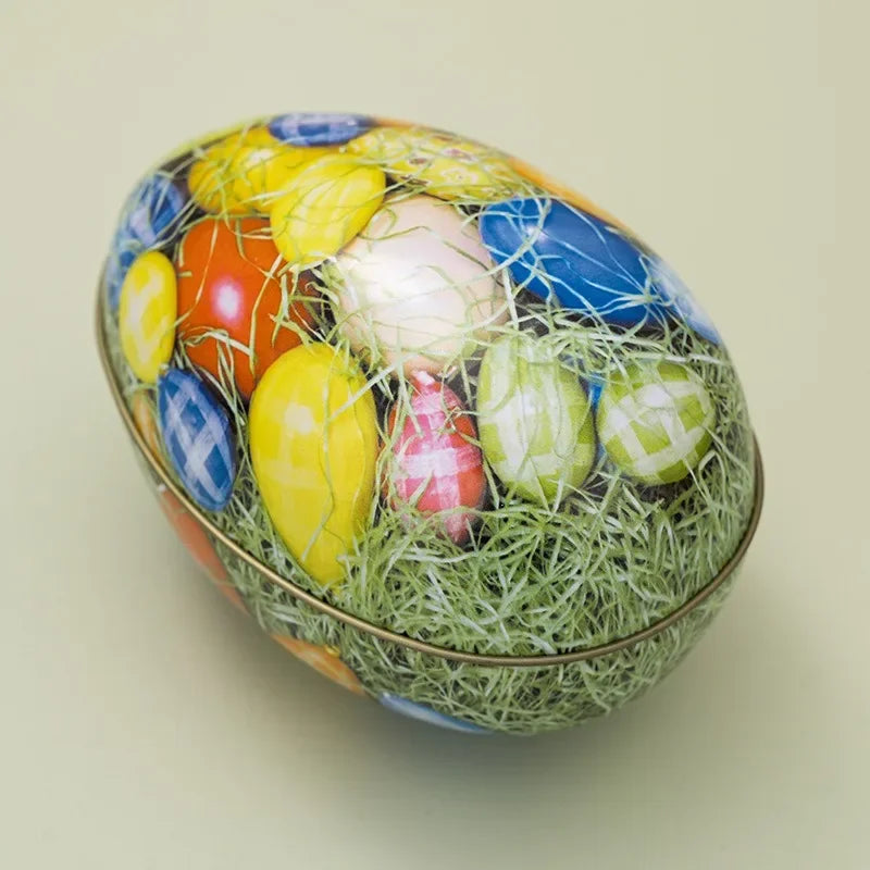 BunZilla - Colorful Easter Egg Candy Box with Rabbit and Chick