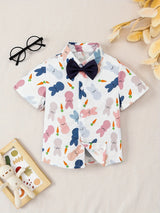 Elven - Children's Easter Short Sleeve Summer Shirt