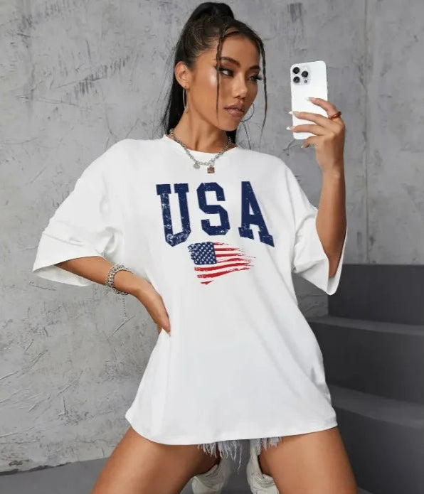 RetroWave - USA Flag Tee