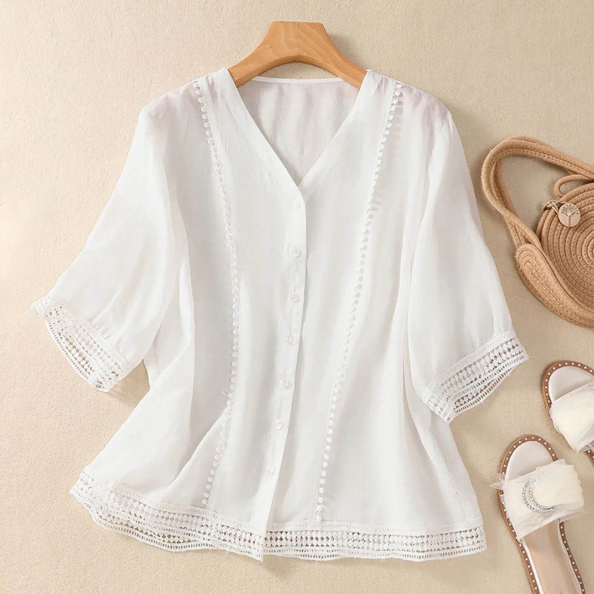 LaceLoom - Vintage Embroidered Blouse