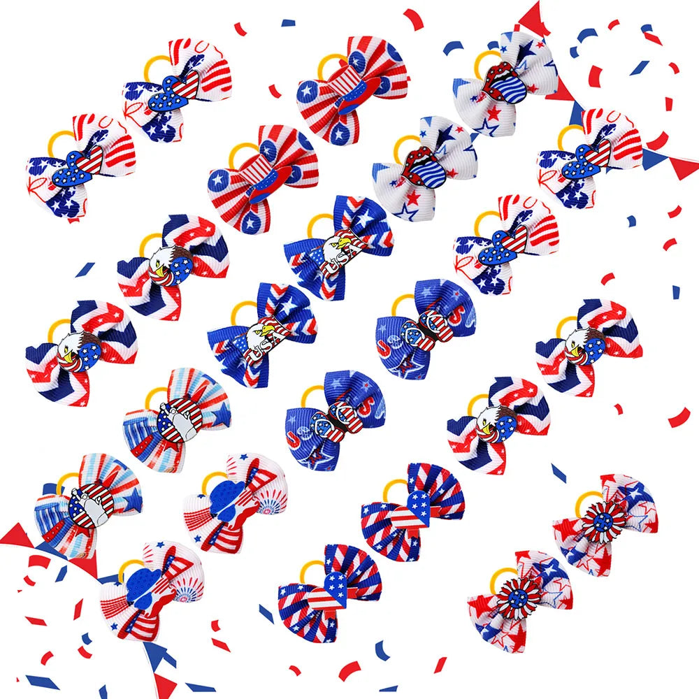 PatrioPaws - 4th of July Pet Bows