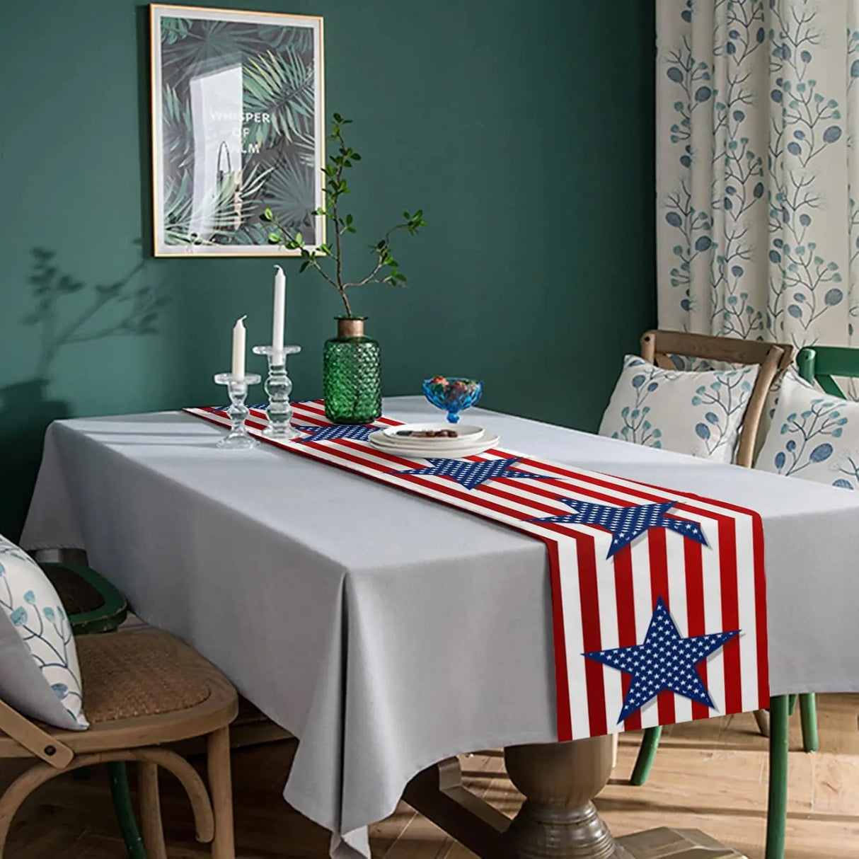 PatrioLuxe - Stars & Stripes Table Runner