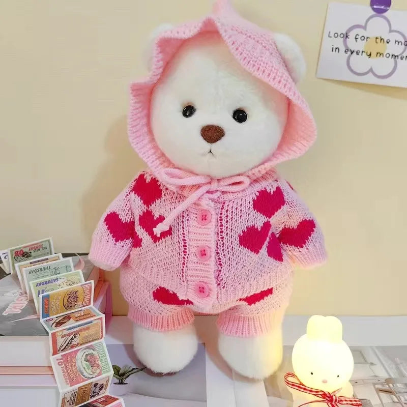 Toylly - Handmade Bear Plush Toy with Dress (30cm)