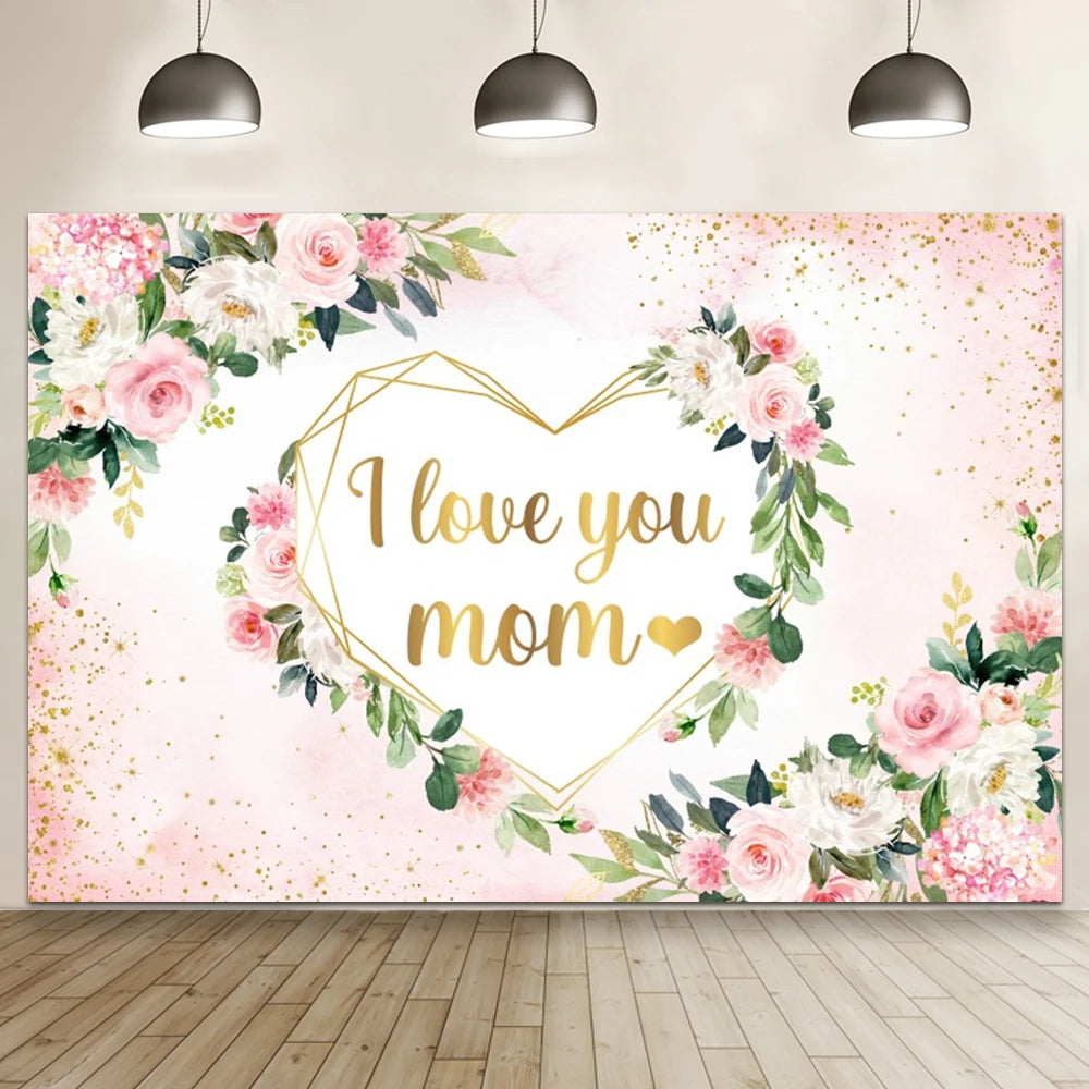 Tulip Love - Floral Photo Backdrop for Happy Mother's Day