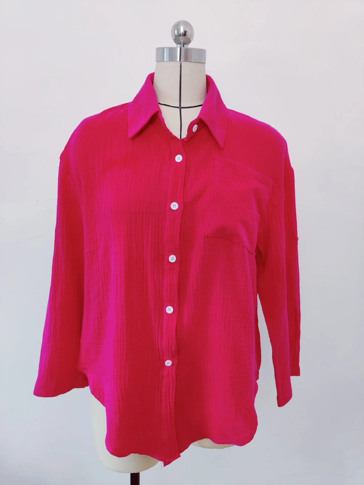 OranLuxe - Casual Button Blouse