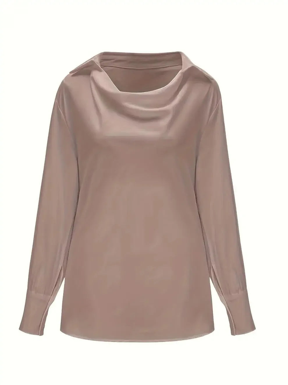 AutumnEase - Elegant Neck Shirt