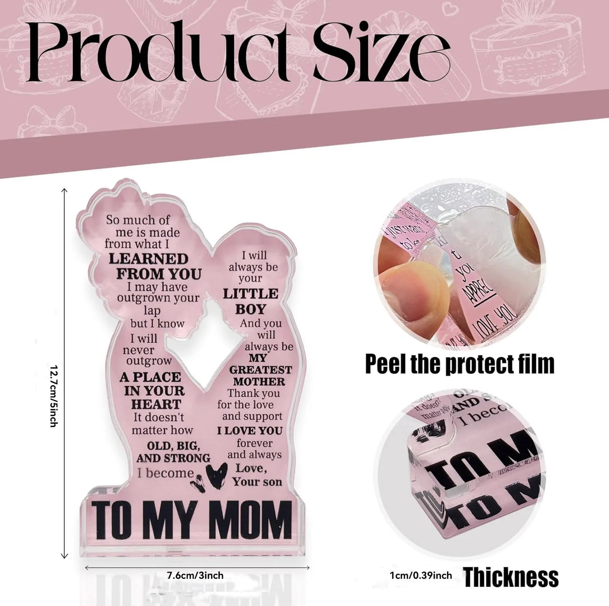 Heartify - Mom Acrylic Plaque