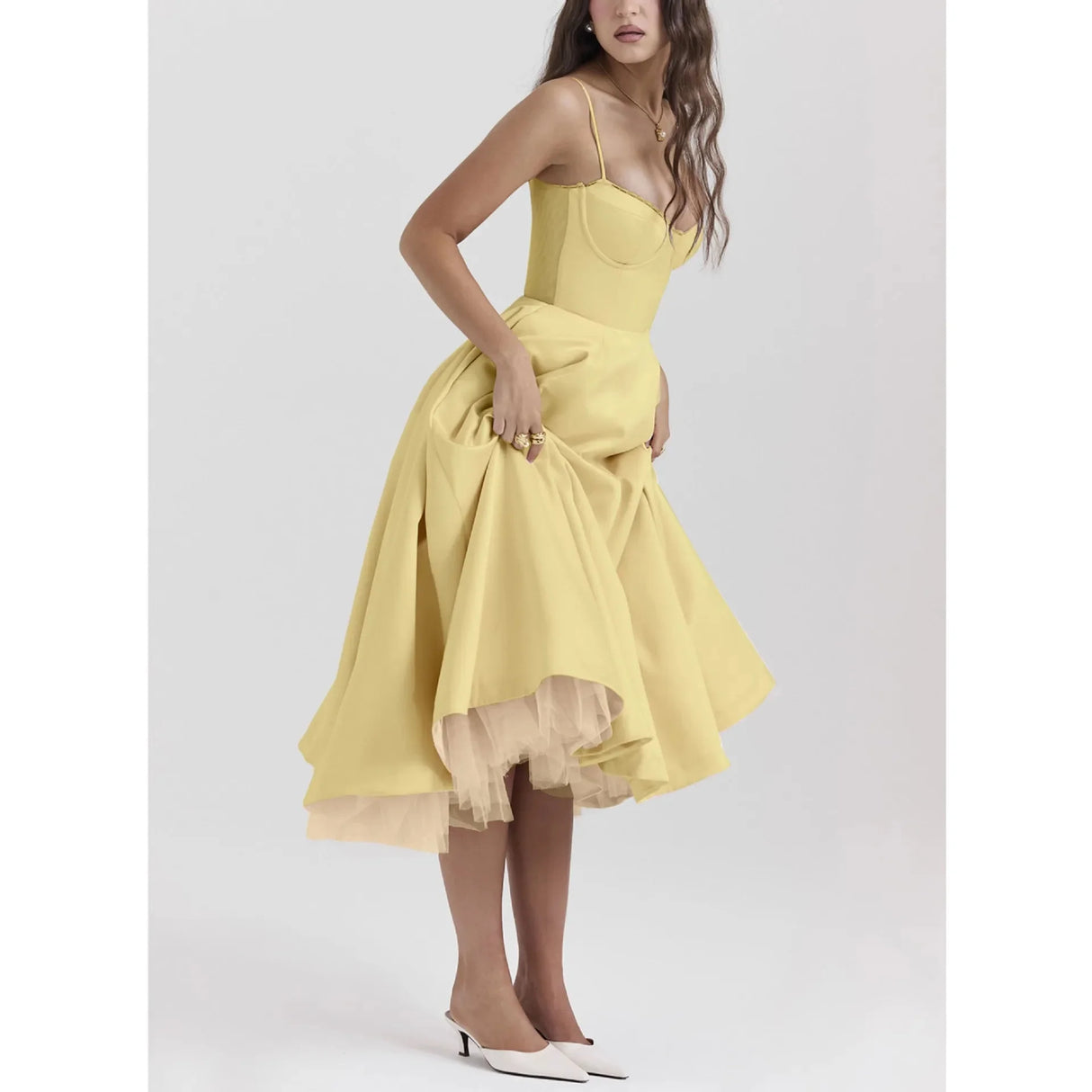 EuroVogue - Strapless Puff Dress