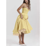 EuroVogue - Strapless Puff Dress