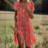BohoChic Grace - Ethnic Midi Dress