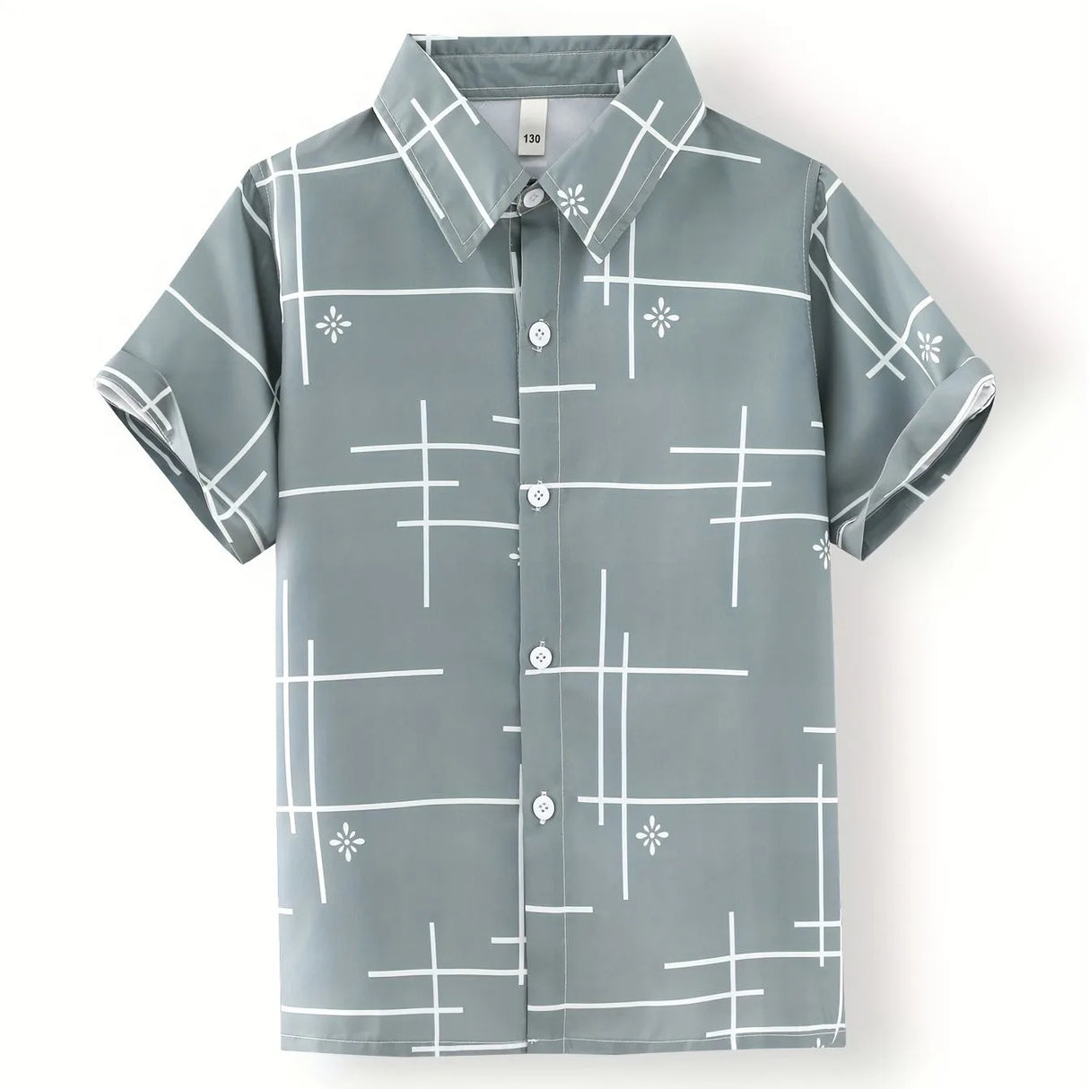 Egglor - Boy's Easter Egg Print Short Sleeve Summer Shirt