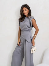 CurveLuxe Trend - Plus Size Pants Set