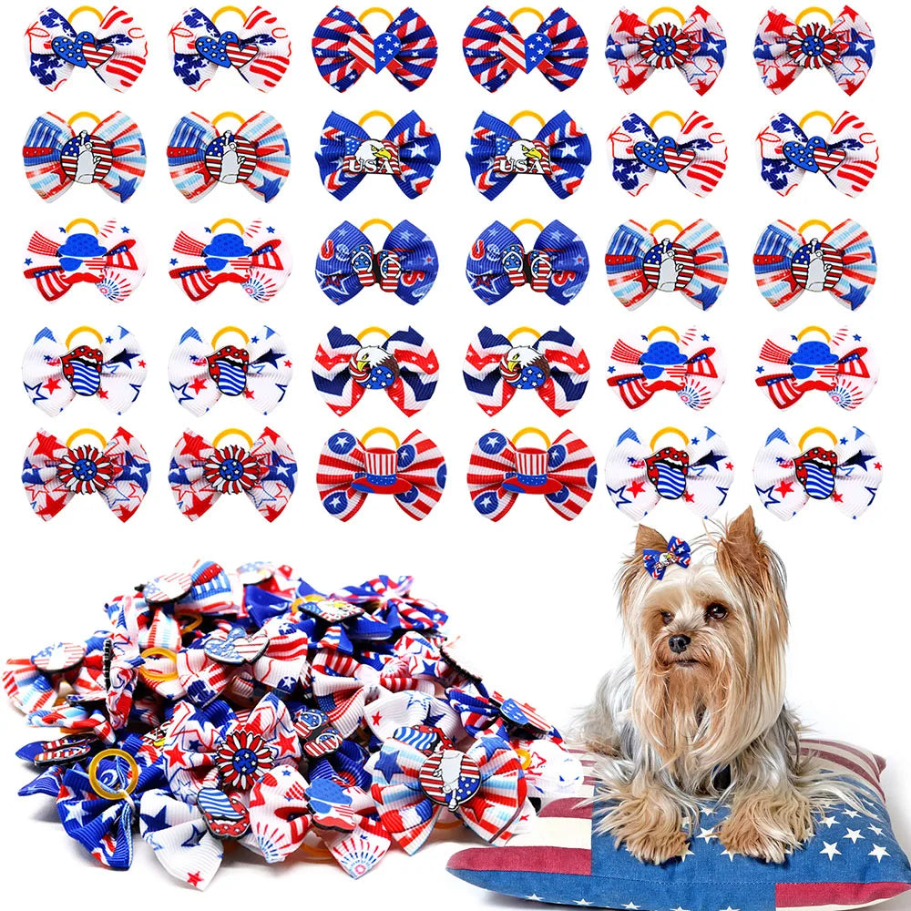 PatrioPaws - 4th of July Pet Bows