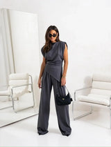 CurveLuxe Trend - Plus Size Pants Set