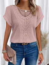 LaceEase - Elegant Casual Tee